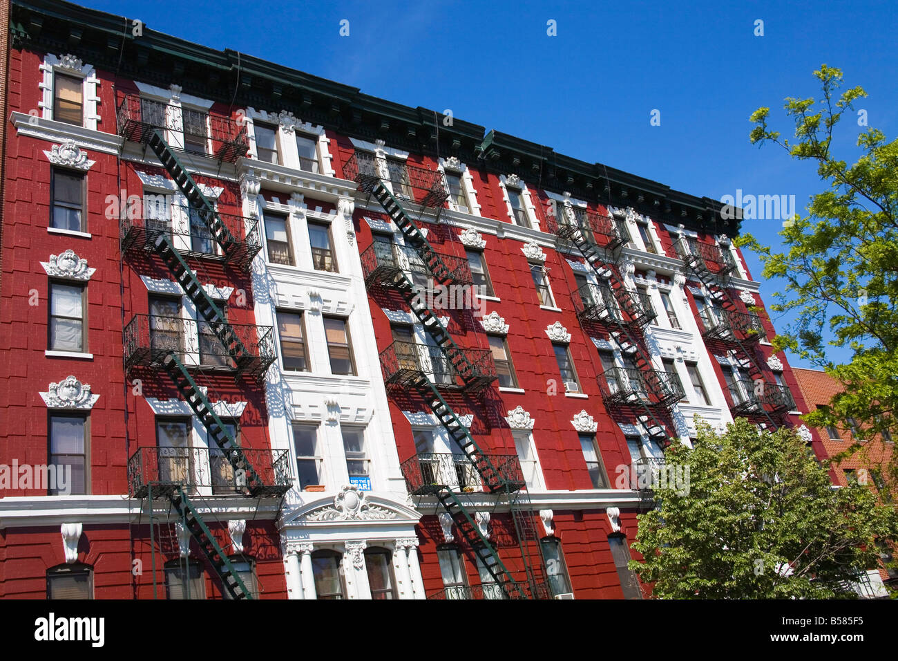 Apartamentos en Alphabet City, el centro de Manhattan, Ciudad de Nueva York, Nueva York, Estados Unidos de América, América del Norte Foto de stock