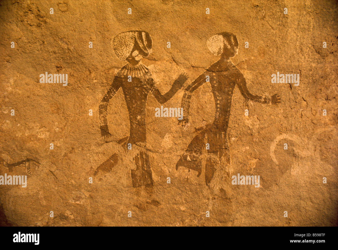 Pintura rupestre de Tassili, Argelia, Norte de África, África Fotografía de  stock - Alamy