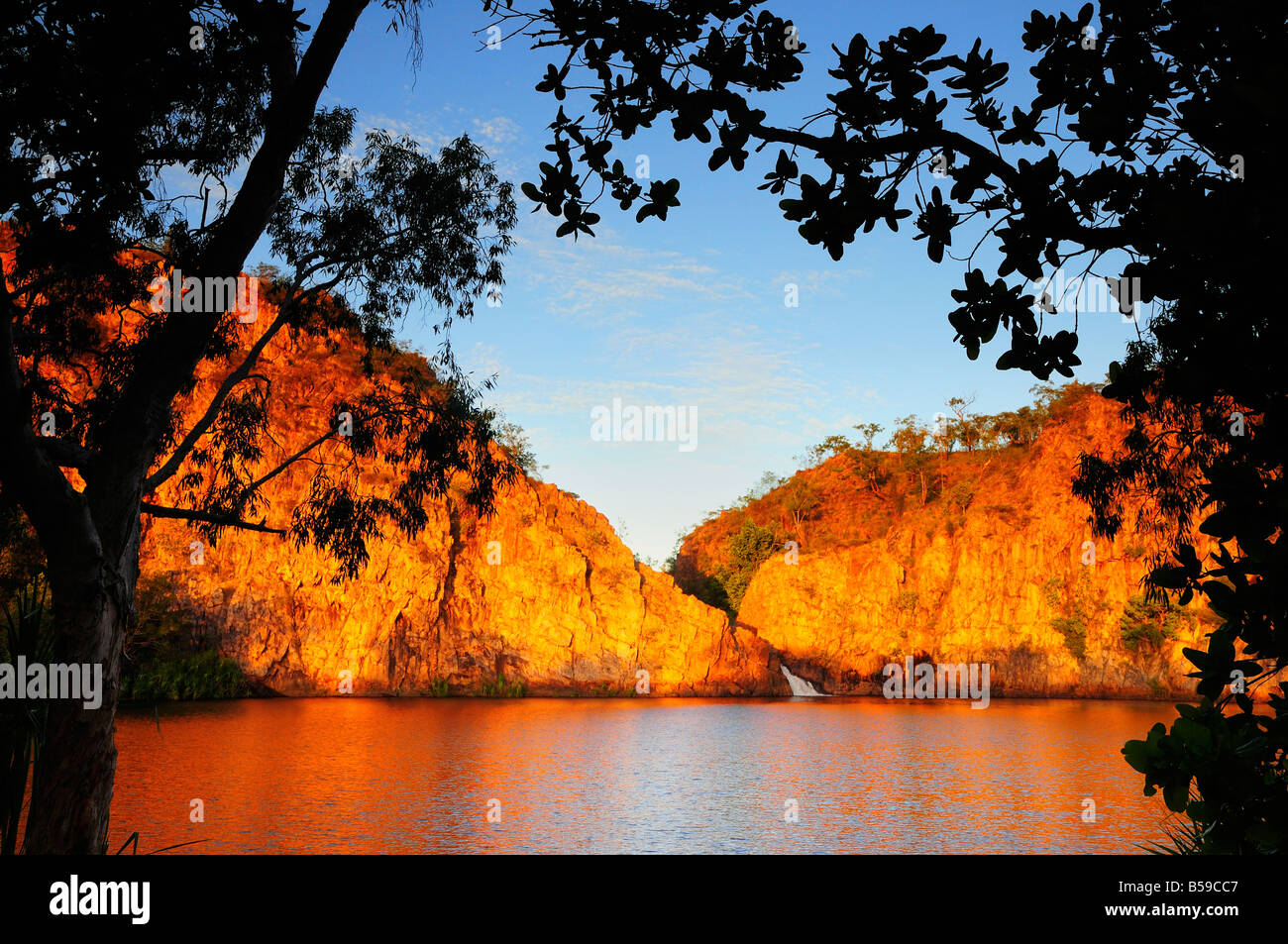 Edith Falls, Leilyn, Parque Nacional Nitmiluk, Territorio del Norte, Australia, el Pacífico Foto de stock