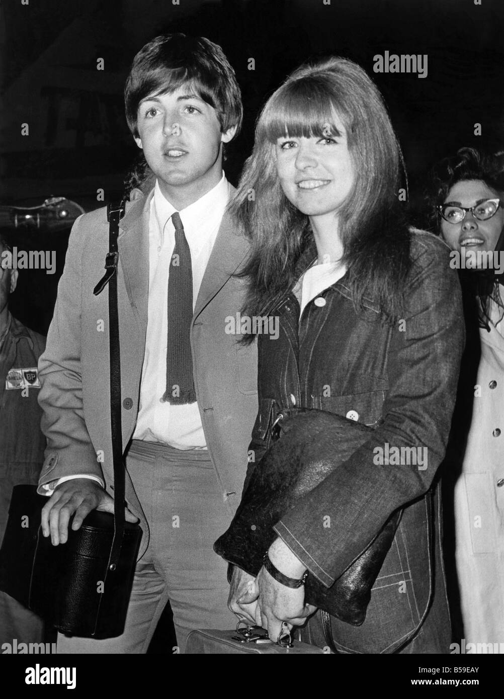 Grupo pop de los Beatles guitarrista y cantante Paul McCartney y Jane ...
