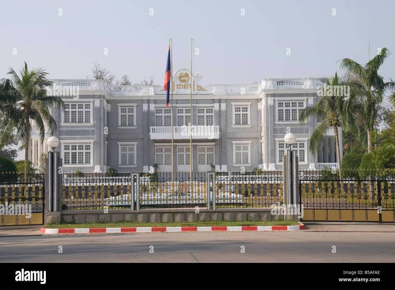 El Palacio Presidencial, en Vientiane, Laos, Indochina, en el sudeste de Asia Foto de stock