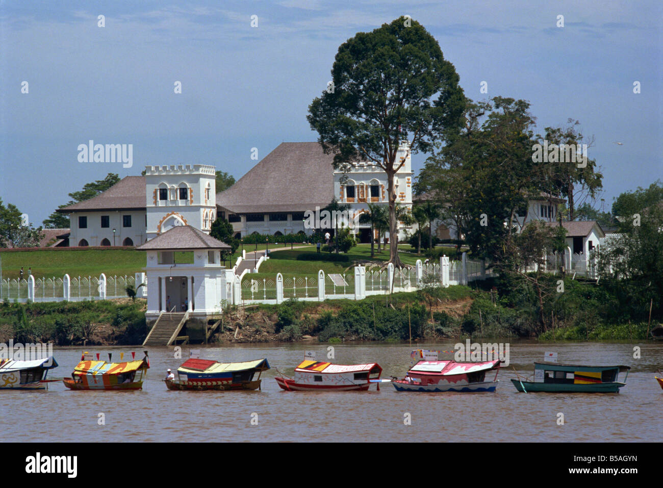Raja blanco s Palace Kuching Malasia Sarawak Sudeste de Asia Foto de stock