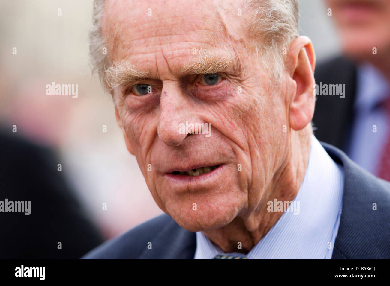El príncipe Felipe, Duque de Edimburgo, en una reciente visita a Eslovaquia Foto de stock