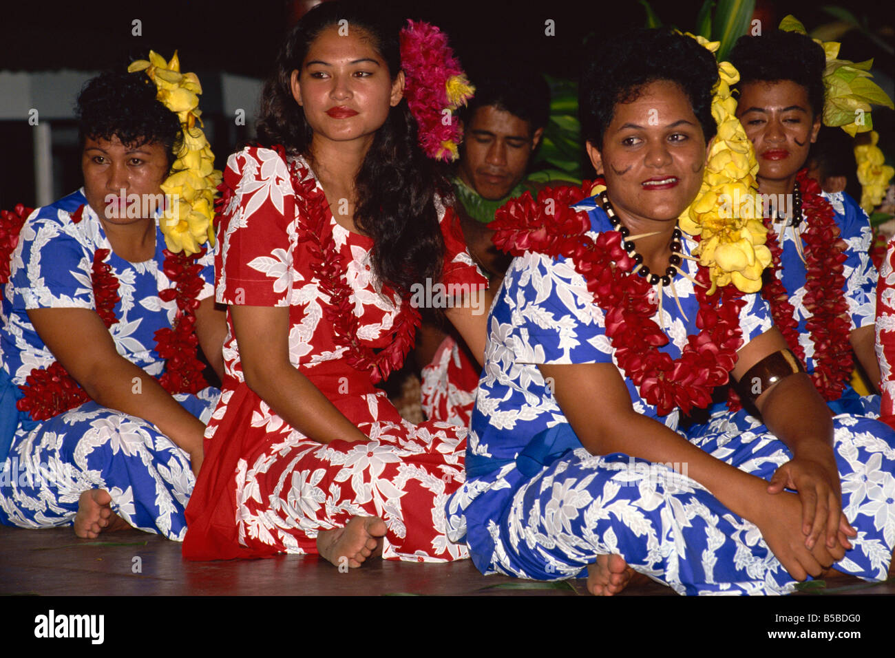 El Aggie Brey's fiesta de noche, Apia, Upolu, Samoa Occidental, las Islas del Pacífico, Pacific Foto de stock