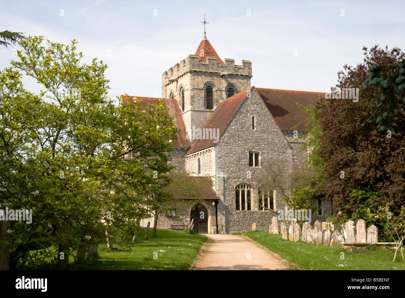 La Boxgrove Priory, West Sussex, Inglaterra, Europa Foto de stock