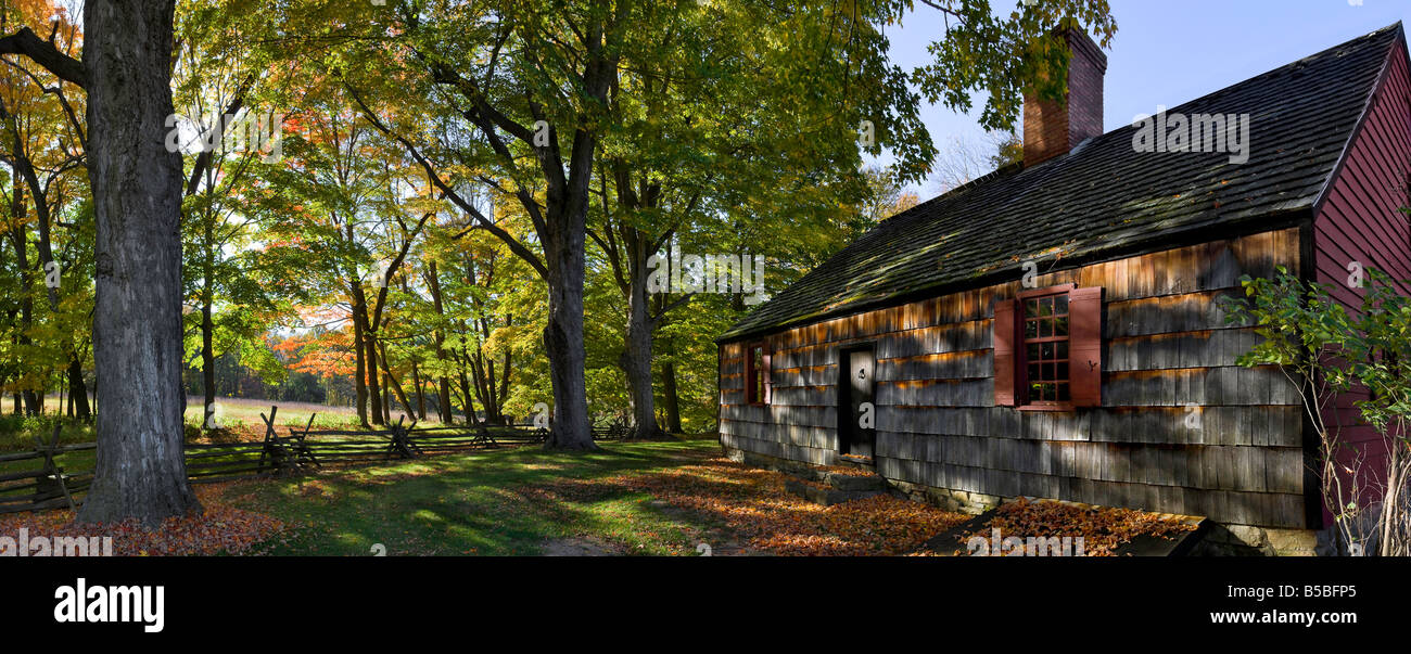 El Tempe Wick Home Jockey Hollow Parque nacional histórico Condado de Morris, New Jersey Foto de stock