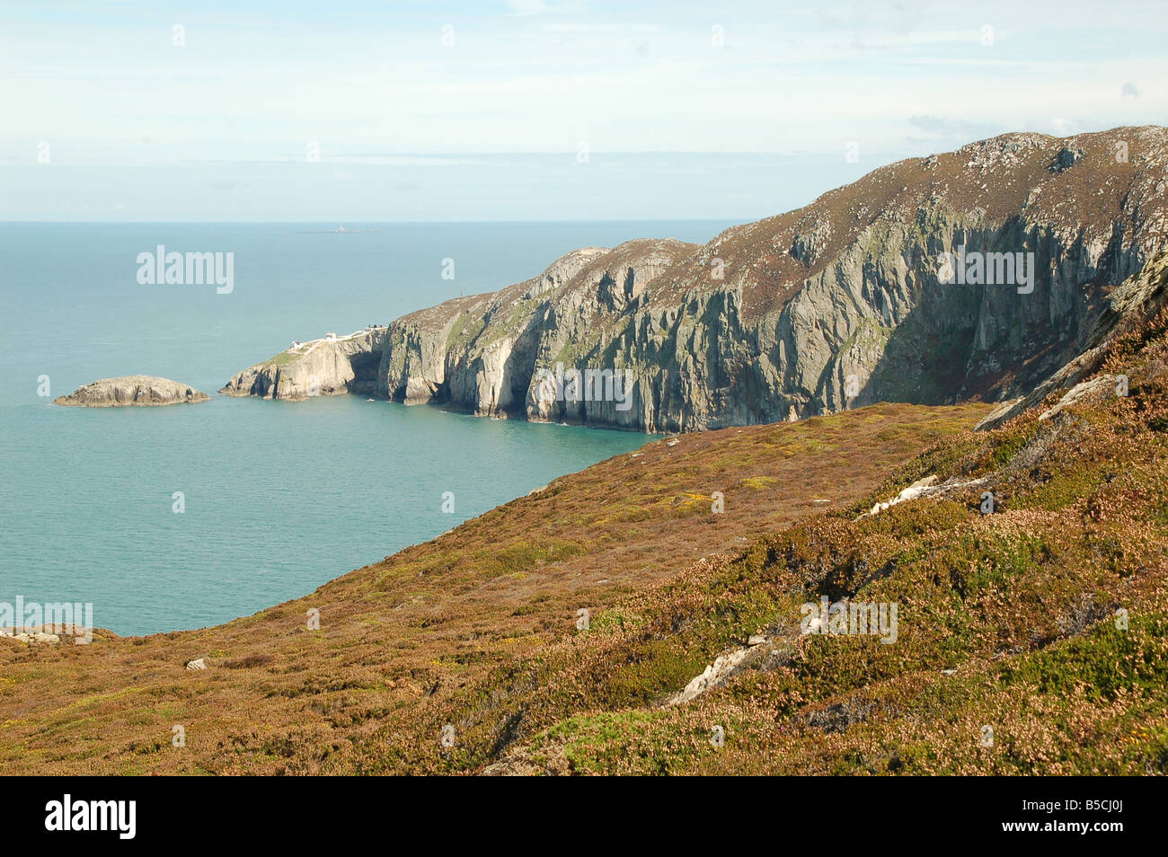 Pila del norte, en Anglesey en Gales, Inglaterra Foto de stock