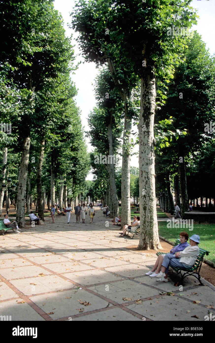 Parque Termal de Vichy, Francia Foto de stock
