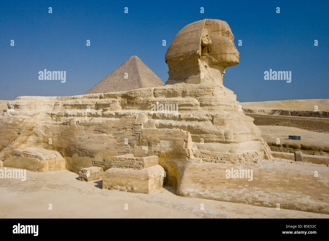La Esfinge de Giza en El Cairo Egipto Foto de stock