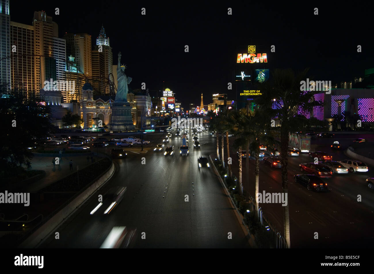 El Strip (Las Vegas Boulevard), Las Vegas, Nevada, EE.UU., América del Norte Foto de stock