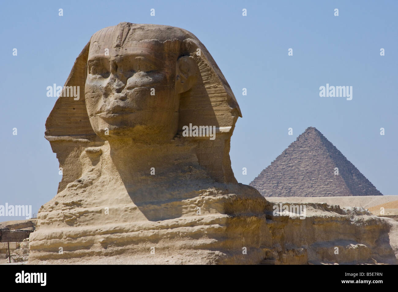 La Esfinge de Giza en El Cairo Egipto Foto de stock