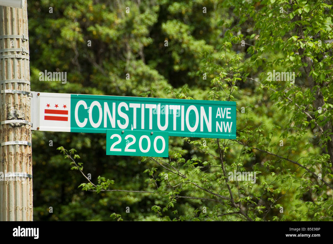 La Constitution Avenue, Washington (Distrito de Columbia), Estados Unidos, América del Norte Foto de stock