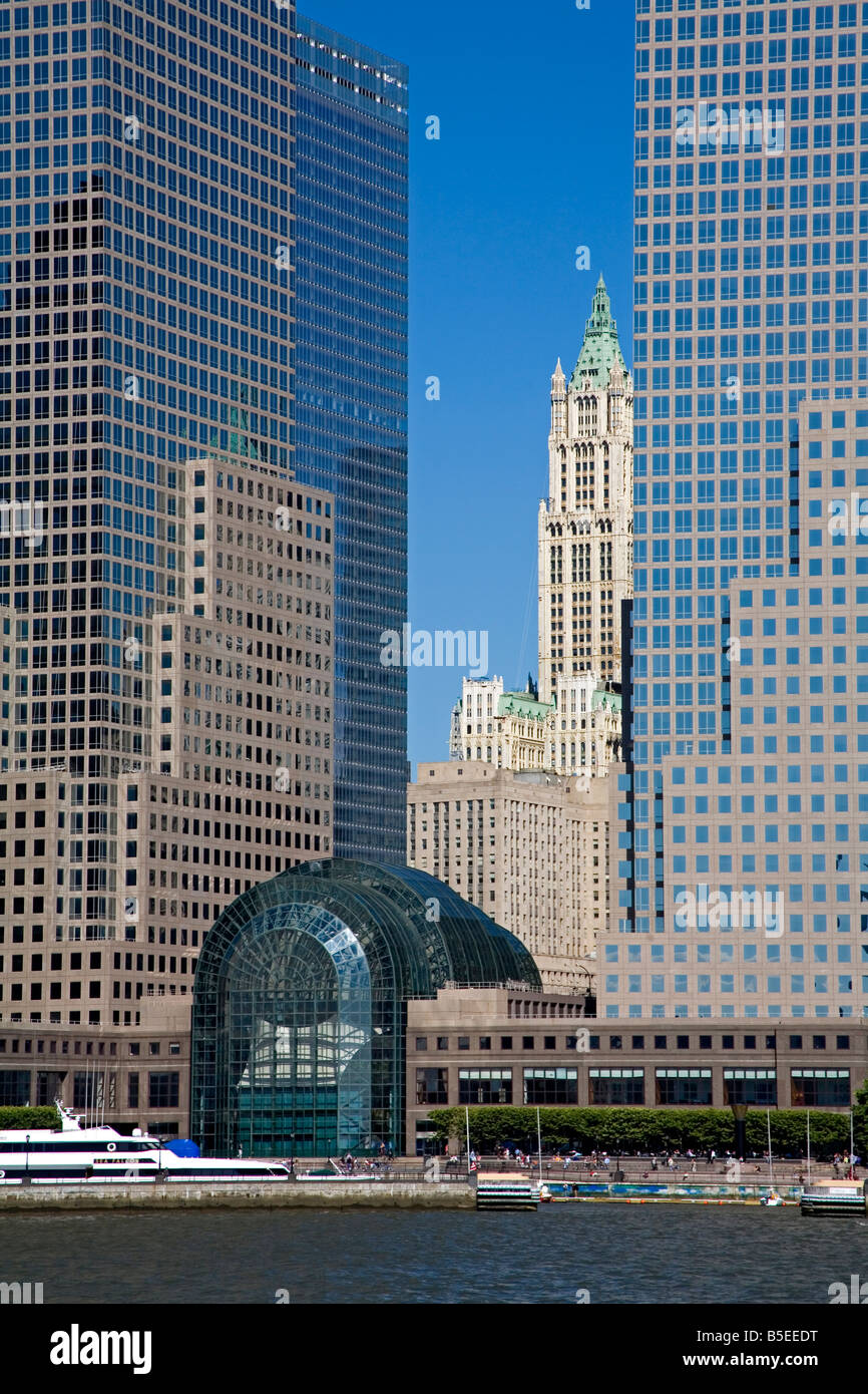 World Financial Center, Manhattan, Ciudad de Nueva York, Nueva York, Estados Unidos, América del Norte Foto de stock