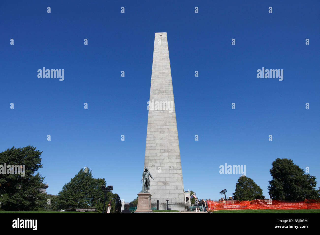 Bunker hill Monument Boston Massachusetts Foto de stock