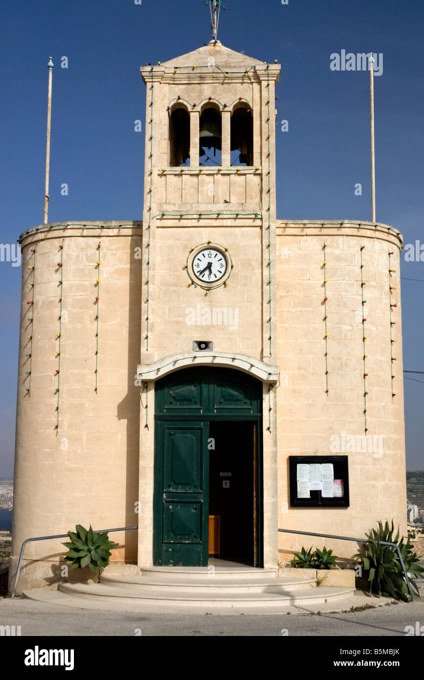 Iglesia de Nuestra Señora de La Merced, Selmun, Malta Foto de stock