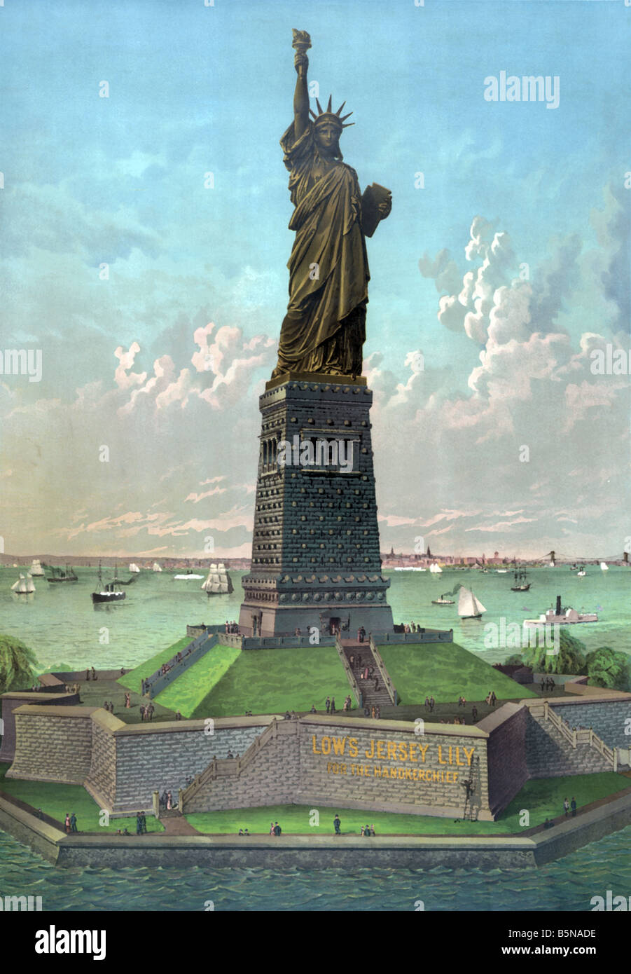 Estatua de la libertad de pintura fotografías e imágenes de alta