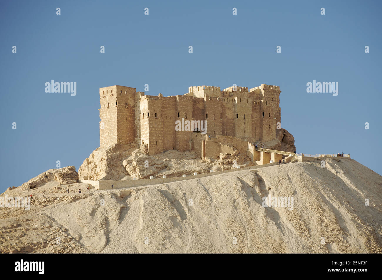Qala'at ibn Maan de fortaleza, Palmyra Foto de stock