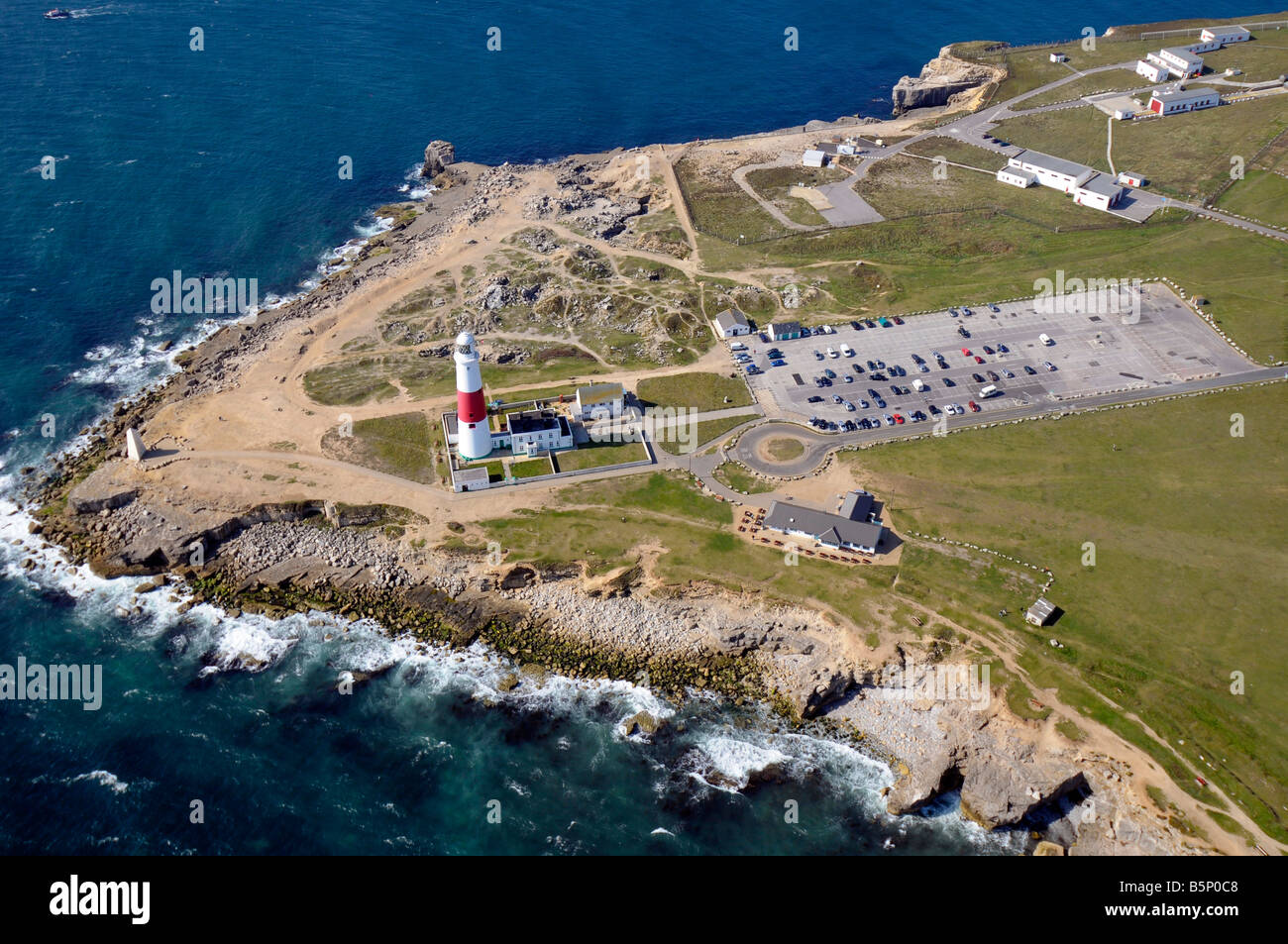 Faro de Portland, en Dorset, Reino Unido de Gran Bretaña Foto de stock
