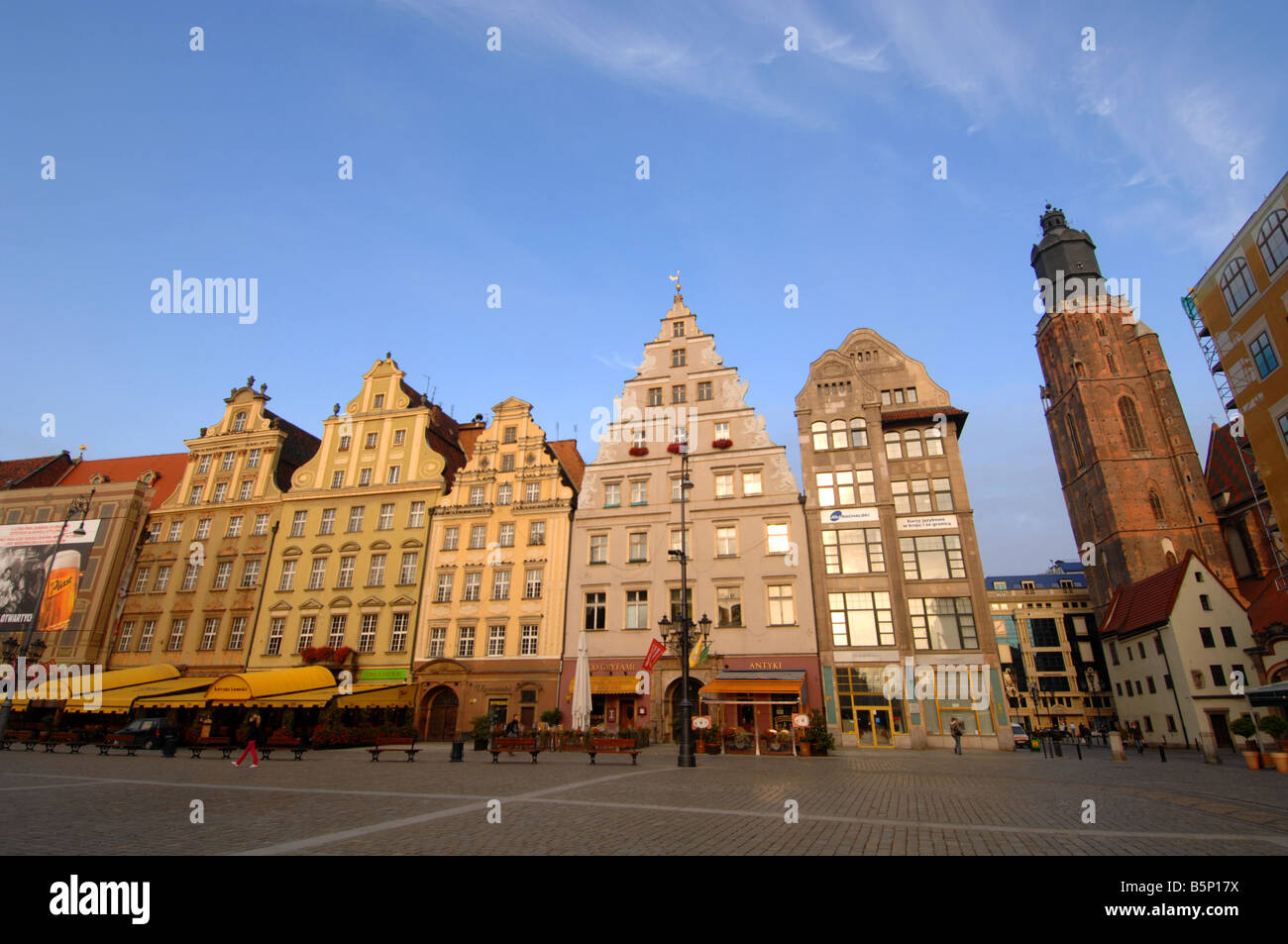El Rynek Square, Wroclaw, Polonia Foto de stock