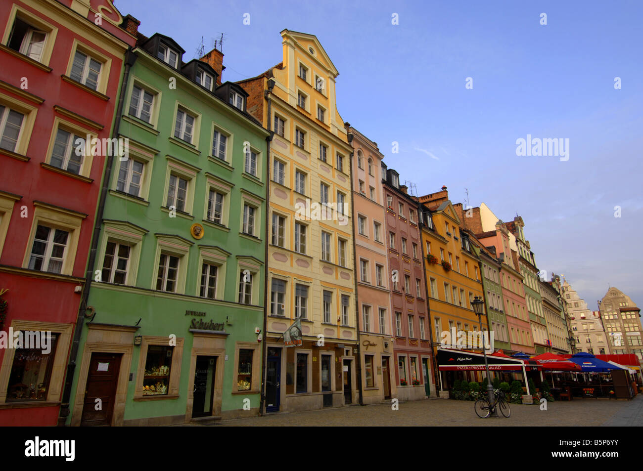 El Rynek Square, Wroclaw, Polonia Foto de stock