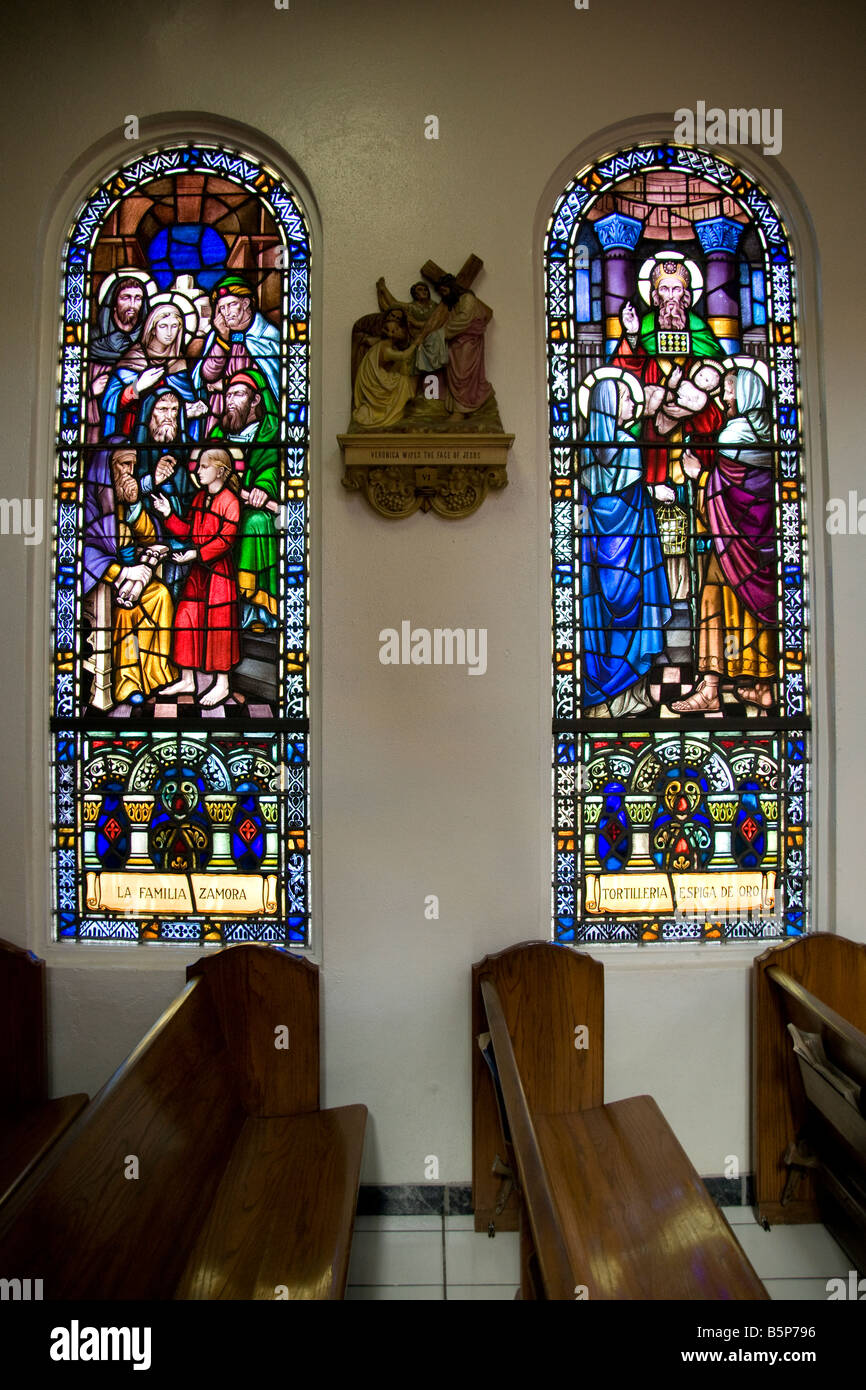 Houston East End del barrio hispano, la Iglesia de Nuestra Señora de Guadalupe Foto de stock