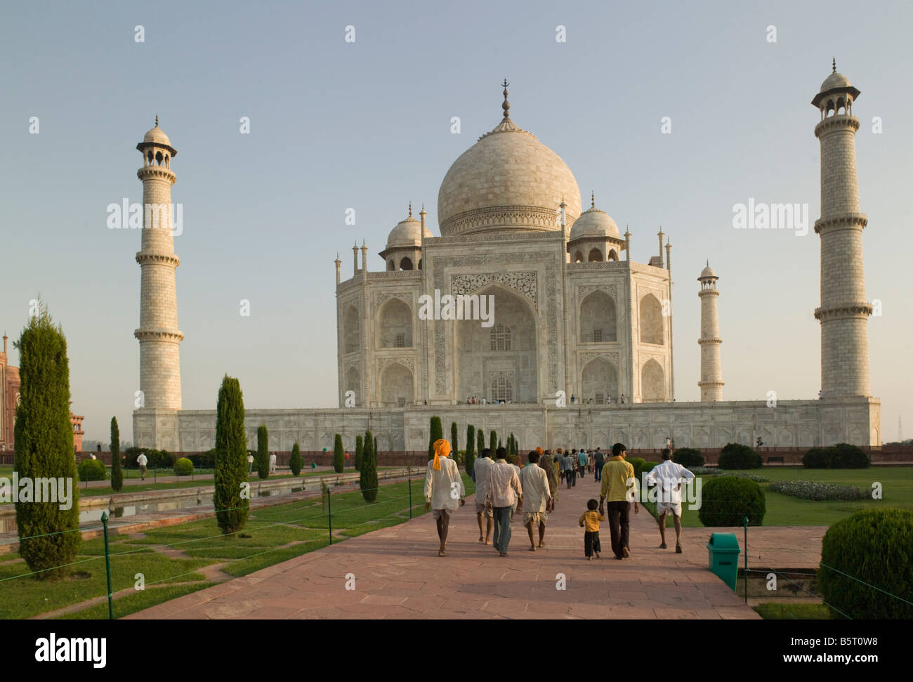Taj Mahal Vista General Foto de stock