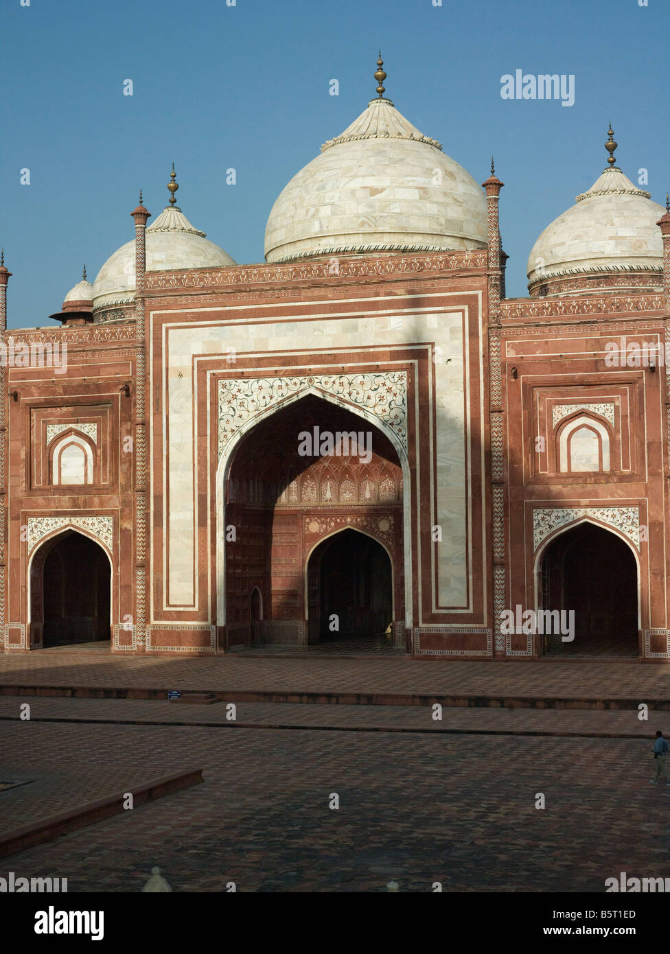 Taj Mahal Mezquita entrada Foto de stock