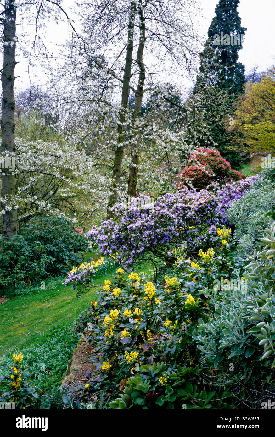 El 'Spring Garden" en el Castillo de Belvoir Foto de stock