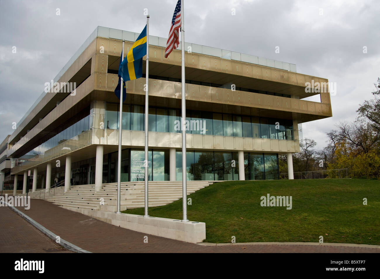 La embajada Sueca en Washngton d.c. Foto de stock