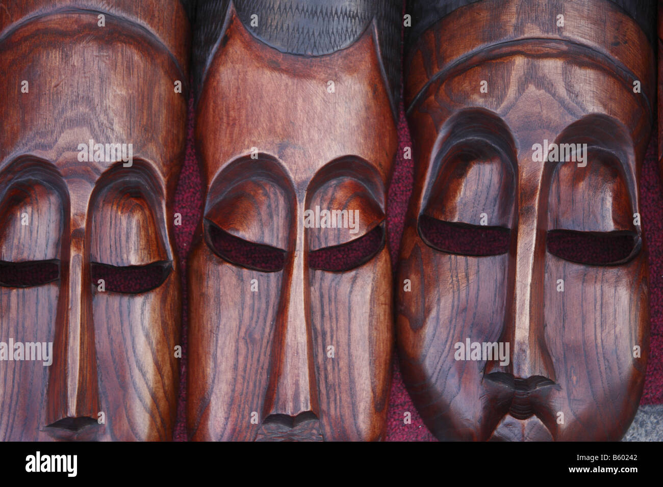 Máscaras tribales africanos Foto de stock