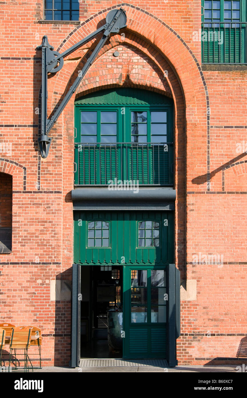 Museo Marítimo Internacional, fachada, HafenCity, distrito de almacenes, Hamburgo Foto de stock