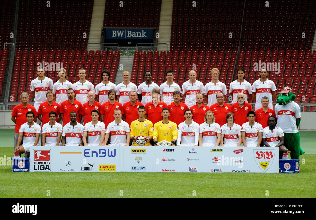 Foto de equipo del VfB Stuttgart 2008/09 Foto de stock