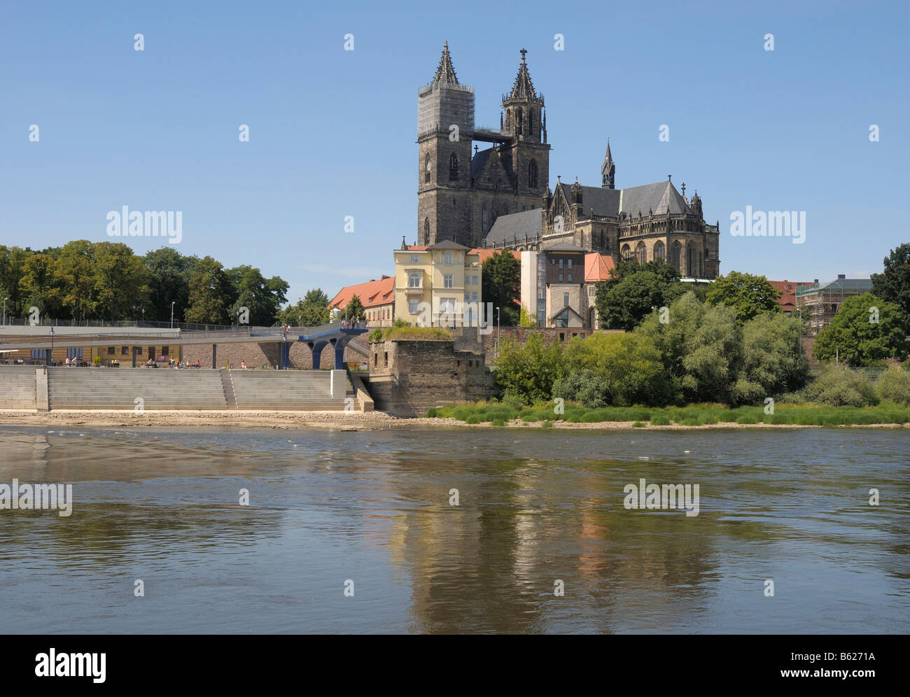Catedral de San Mauricio Saint Katharina, Magdeburgo, Sajonia-Anhalt, Alemania, Europa Foto de stock