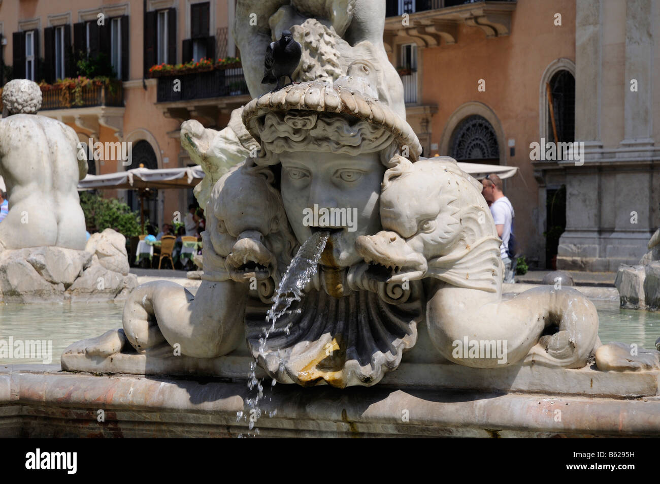 Las fuentes de la Piazza Navona en Roma. Italia Fotografía de stock Alamy