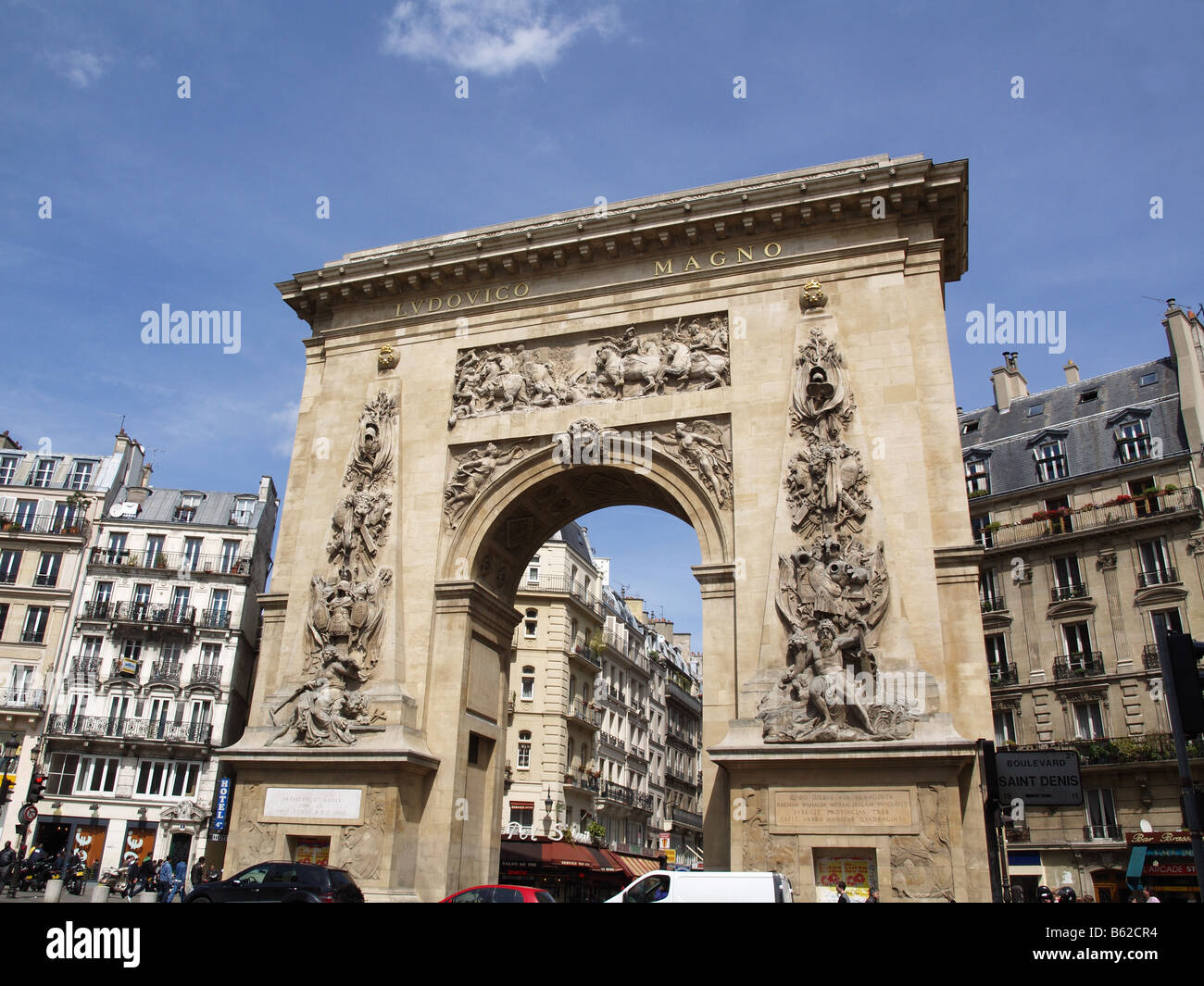 Porte St Denis arch, París Francia Fotografía de stock Alamy