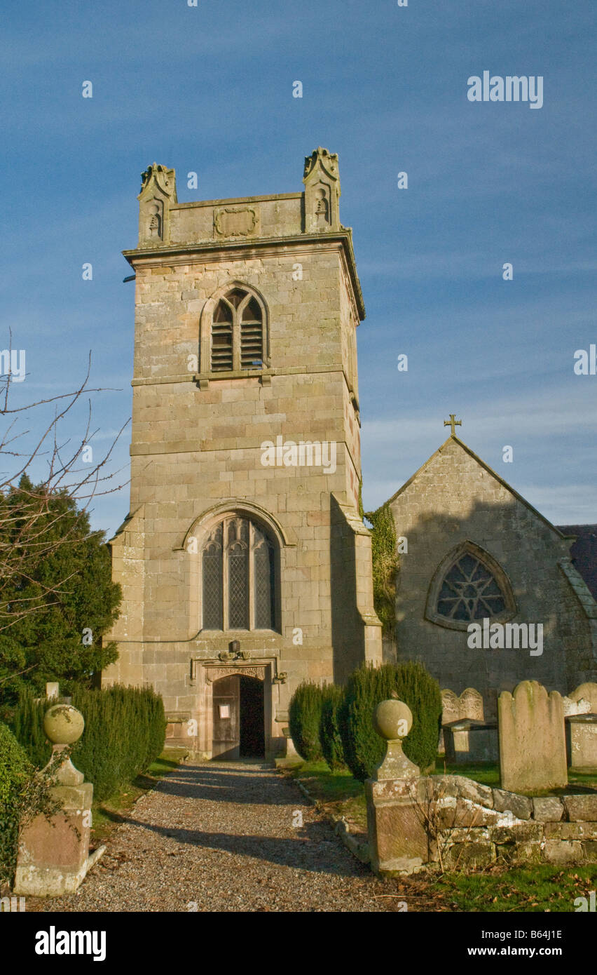 En Moreton Corbet iglesia parroquial en Shropshire Foto de stock