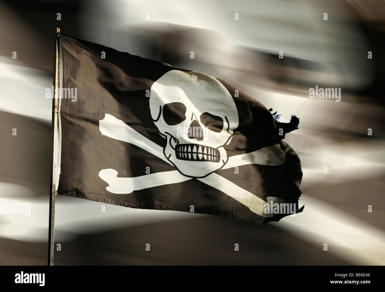 Un concepto de bandera pirata Foto de stock