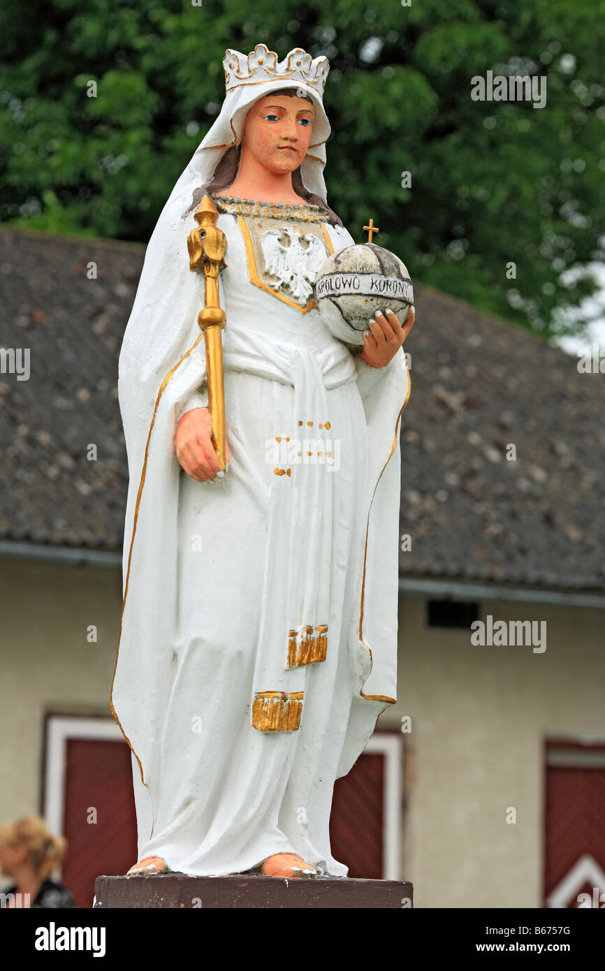 Arte Religioso Moderno, la estatua de la Santísima Virgen, Losyach Khmelnytskyi, oblast (provincia), Ucrania Foto de stock
