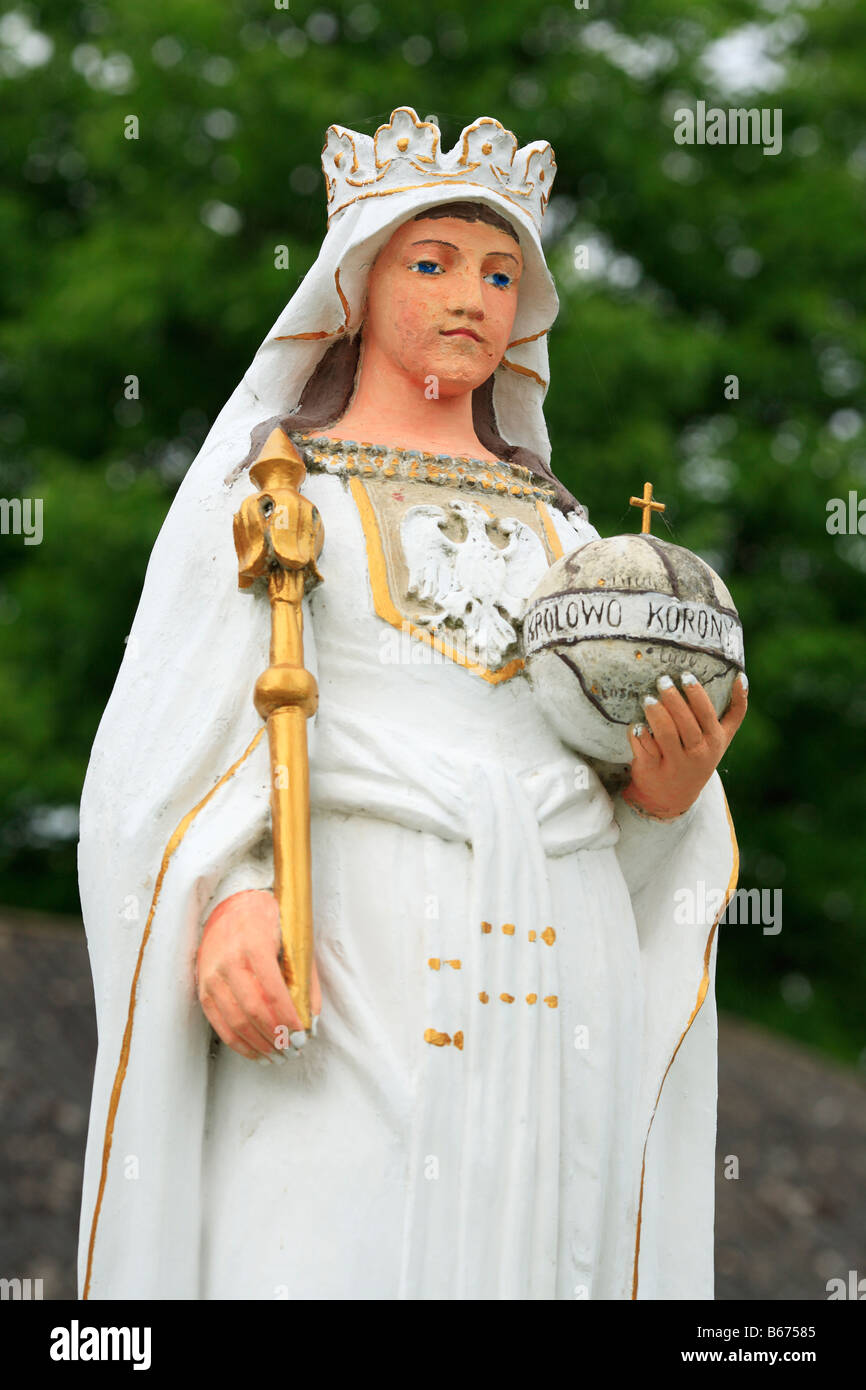 Arte Religioso Moderno, la estatua de la Santísima Virgen, Losyach Khmelnytskyi, oblast (provincia), Ucrania Foto de stock