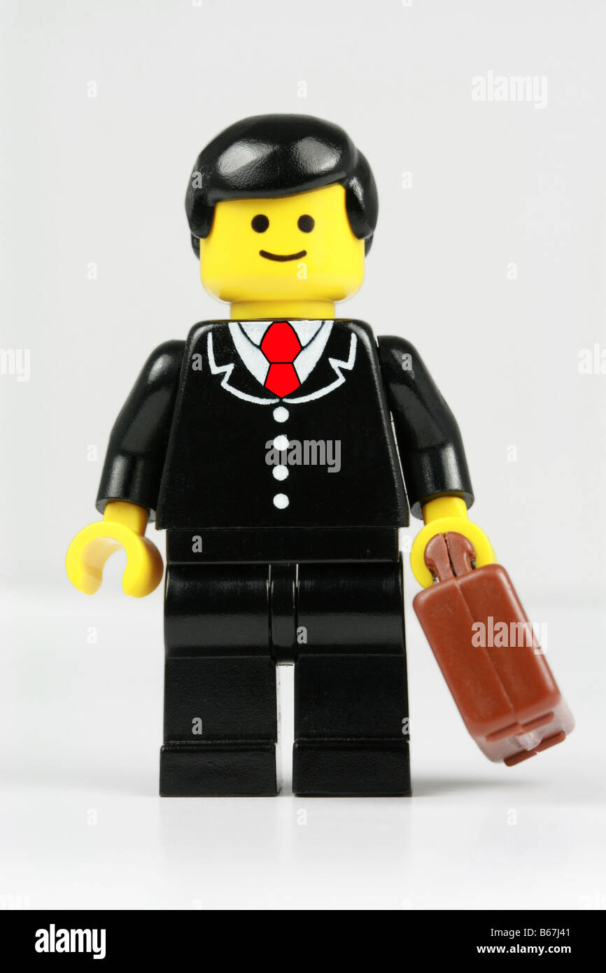 Feliz empresario Lego - Concepto de negocio Fotografía de stock - Alamy