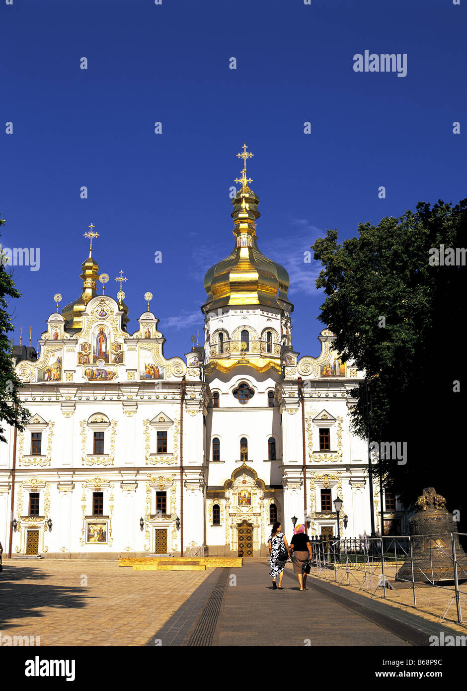 Iglesia de la Asunción Percherska Lavra Monasterio de Las Cuevas Dormición Catedral Ortodoxa Ucrania Kiev Foto de stock