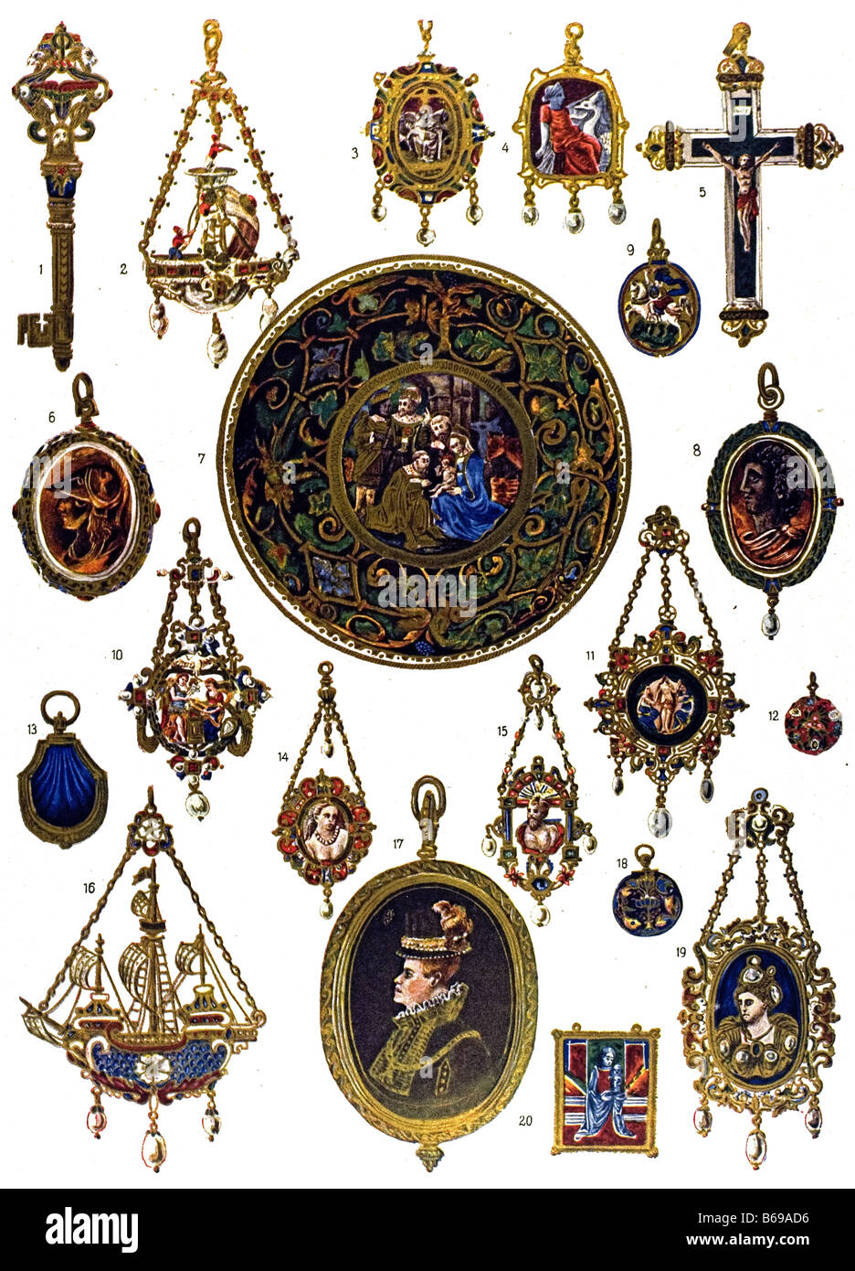 El ornamento, joyería italiana de los 16. Siglo Fotografía de stock - Alamy
