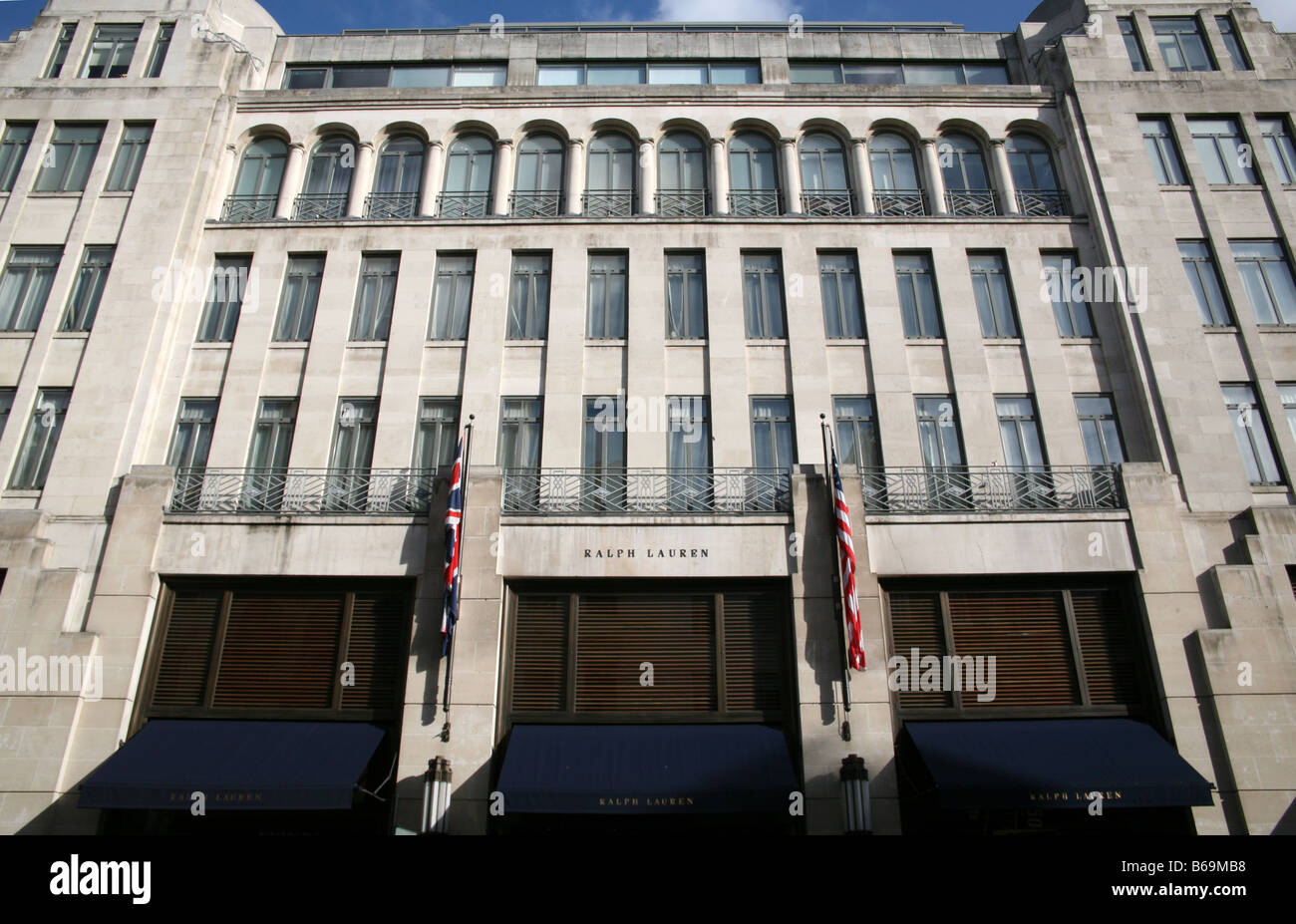 Tienda de Ralph Lauren en New Bond Street, Londres Foto de stock