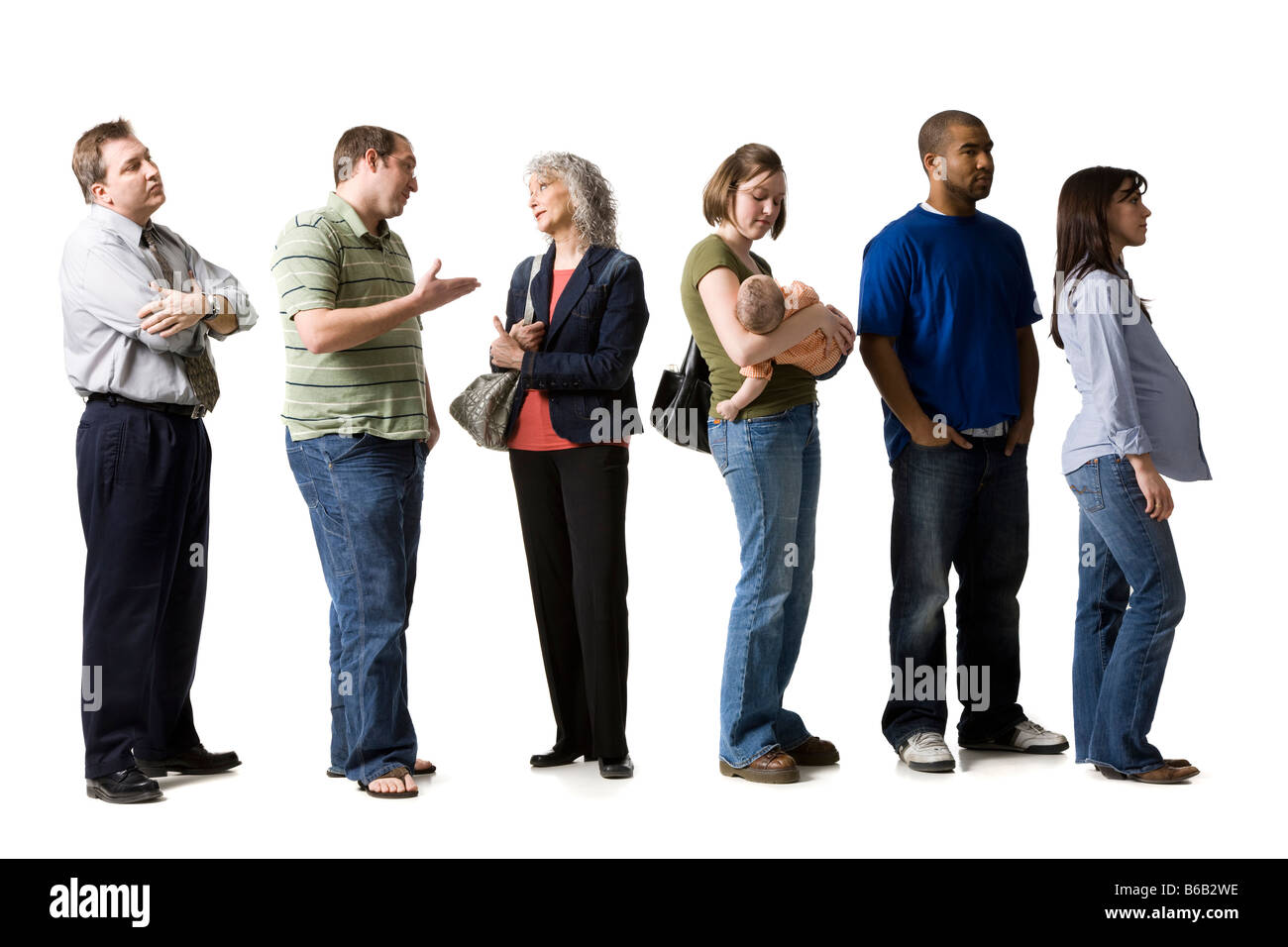 Fila de personas fotografías e imágenes de alta resolución - Alamy