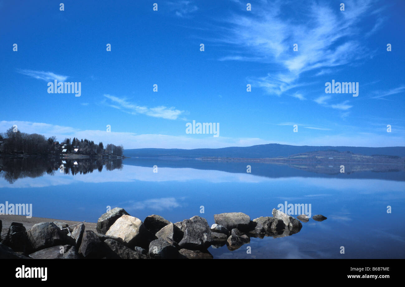 Lago Lipno República Checa Foto de stock