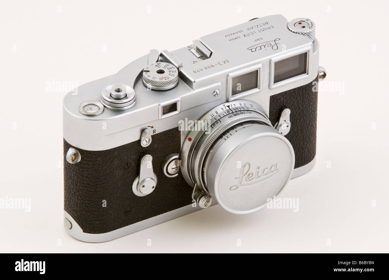 Classic telémetro Leica M3 cámara de película Foto de stock