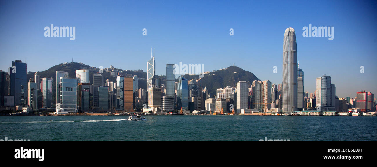 China Hong Kong skyline del Distrito Central Foto de stock