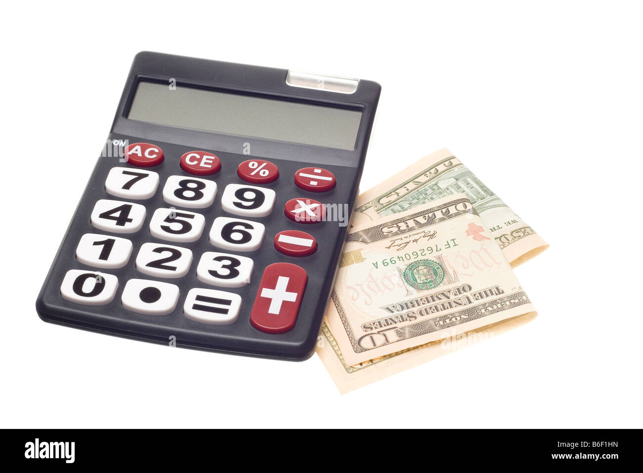 Calculator with dollar symbols fotografías e imágenes de alta resolución -  Alamy