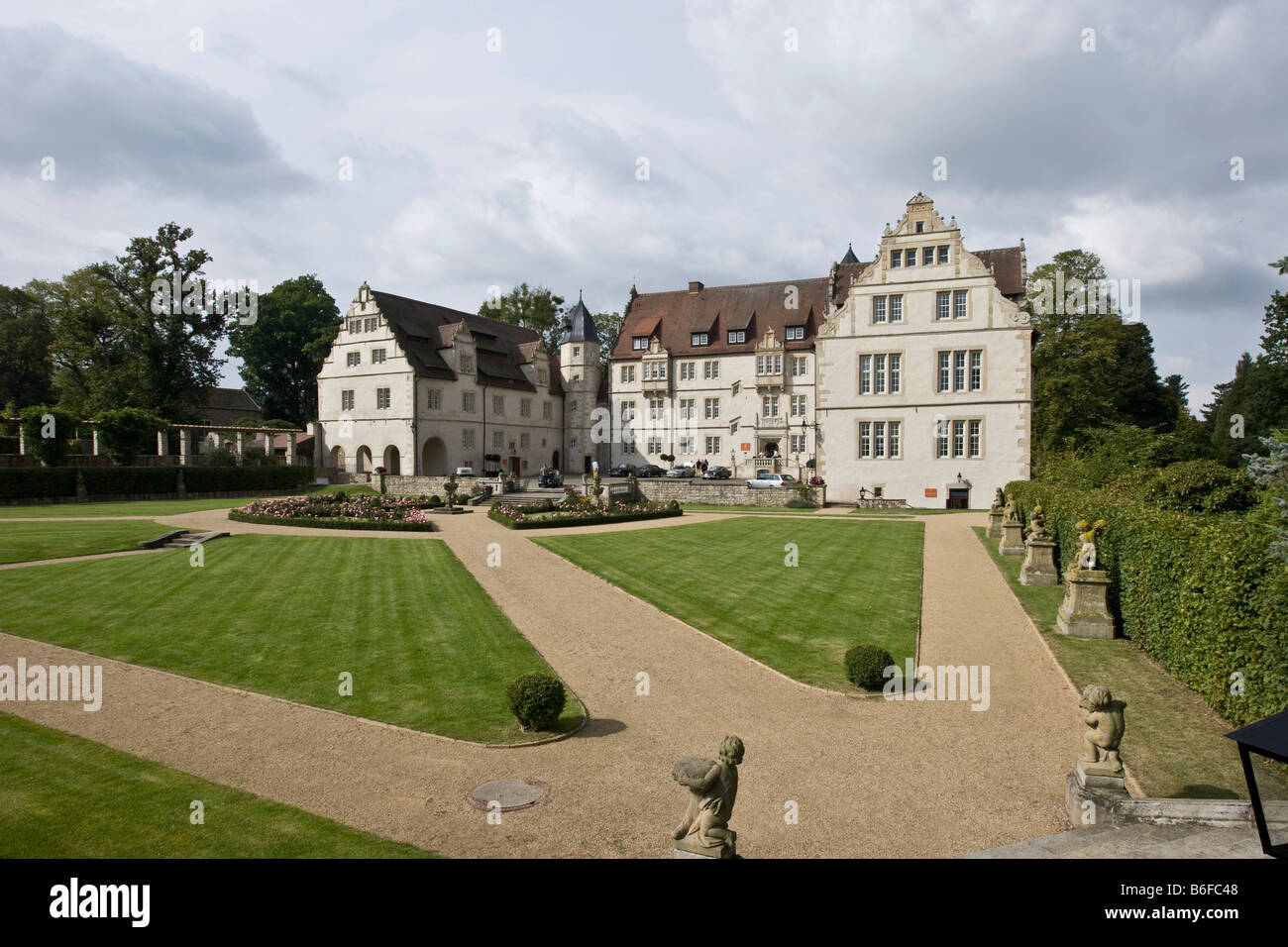 Muenchhausen Palace Hotel, Baja Sajonia, Alemania, Europa Foto de stock