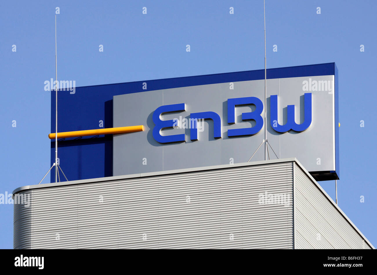 La sede corporativa de EnBW Energie Baden-Württemberg AG, Karlsruhe, Baden-Wurtemberg, Alemania, Europa Foto de stock